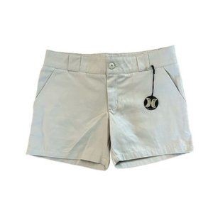Hurley Size 8 Khaki Shorts, New